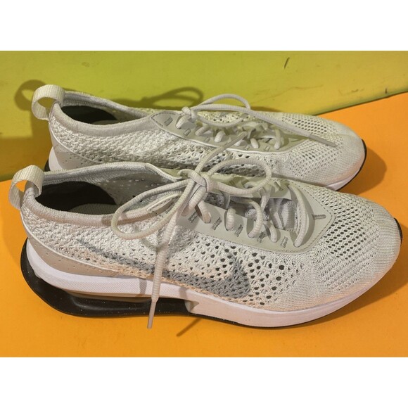 Nike Air Max Flyknit Racer White ‘Pure Platinum’ Womens Size 6 DM9073-100 - Picture 2 of 7